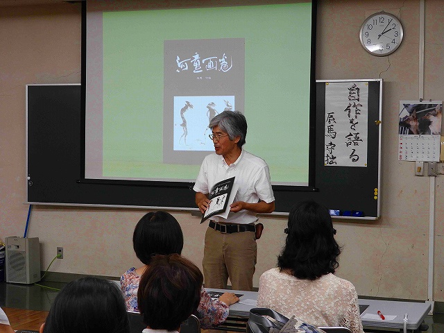 岸和田市立図書での講演会の様子